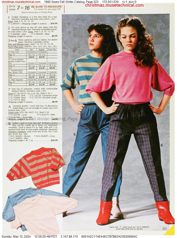 1985 Sears Fall Winter Catalog, Page 323