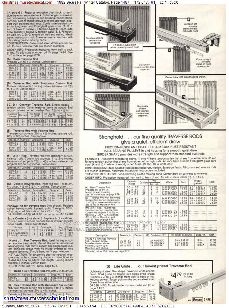 1982 Sears Fall Winter Catalog, Page 1487