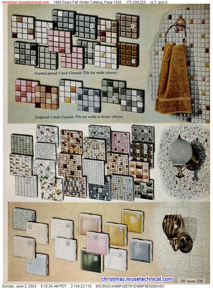 1965 Sears Fall Winter Catalog, Page 1303