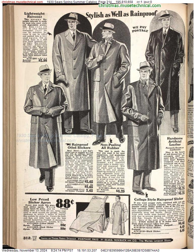 1930 Sears Spring Summer Catalog, Page 314