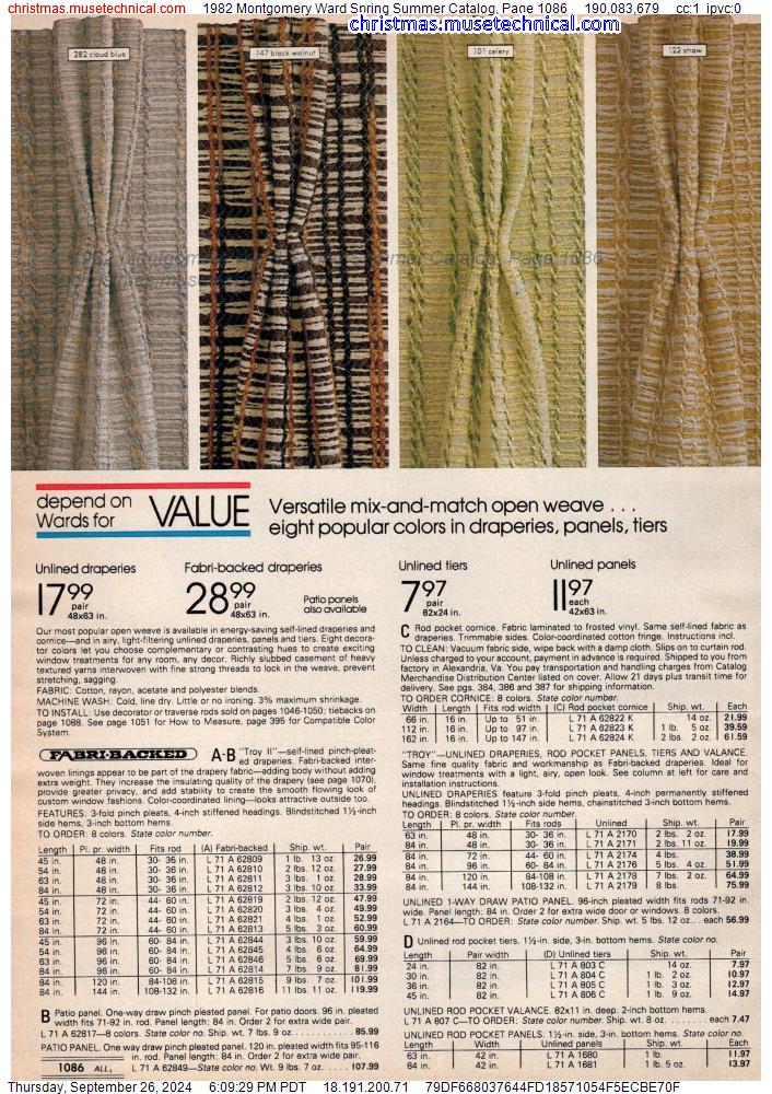 1982 Montgomery Ward Spring Summer Catalog, Page 1086