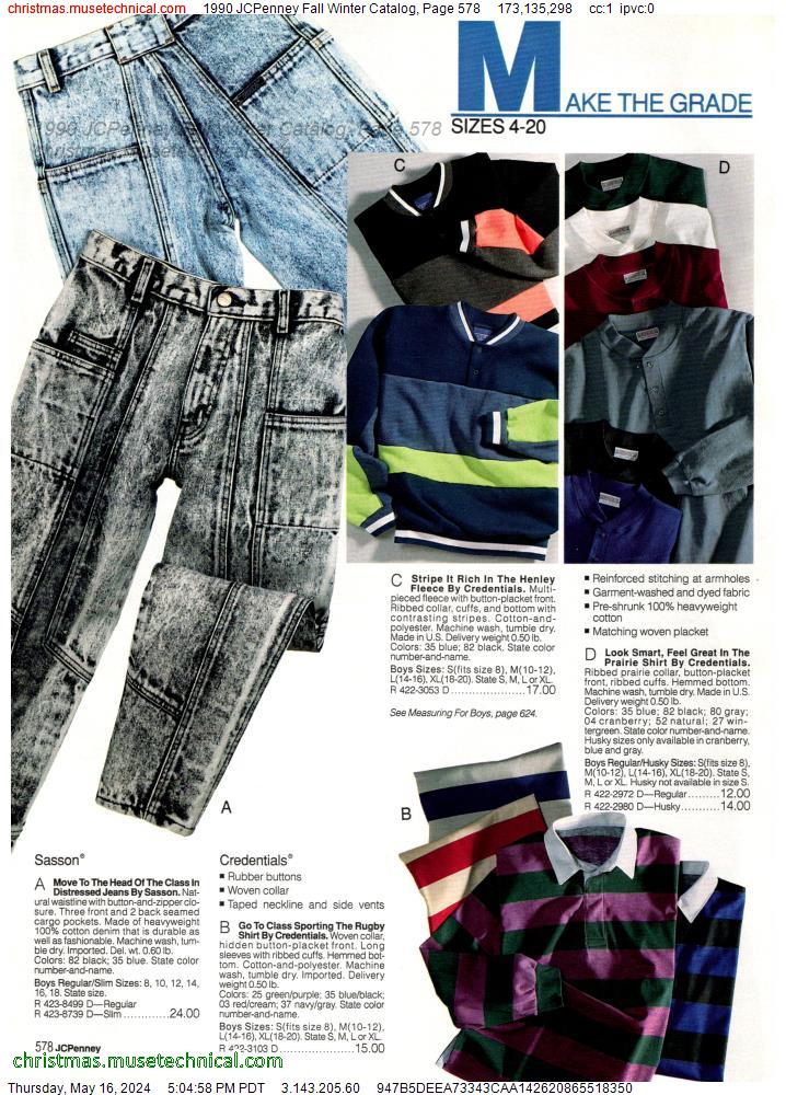 1990 JCPenney Fall Winter Catalog, Page 578