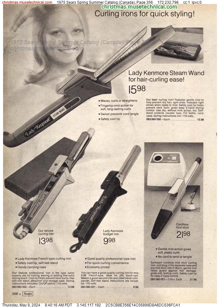 1975 Sears Spring Summer Catalog (Canada), Page 356