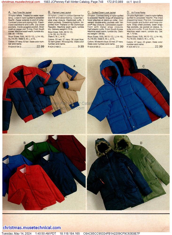 1983 JCPenney Fall Winter Catalog, Page 748