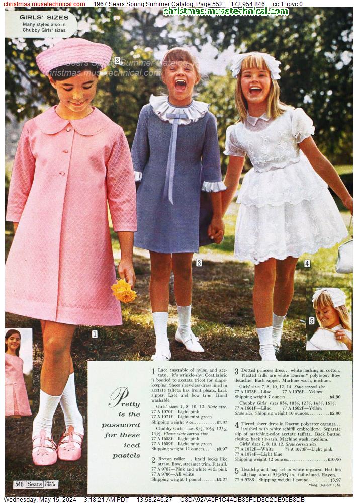 1967 Sears Spring Summer Catalog, Page 552