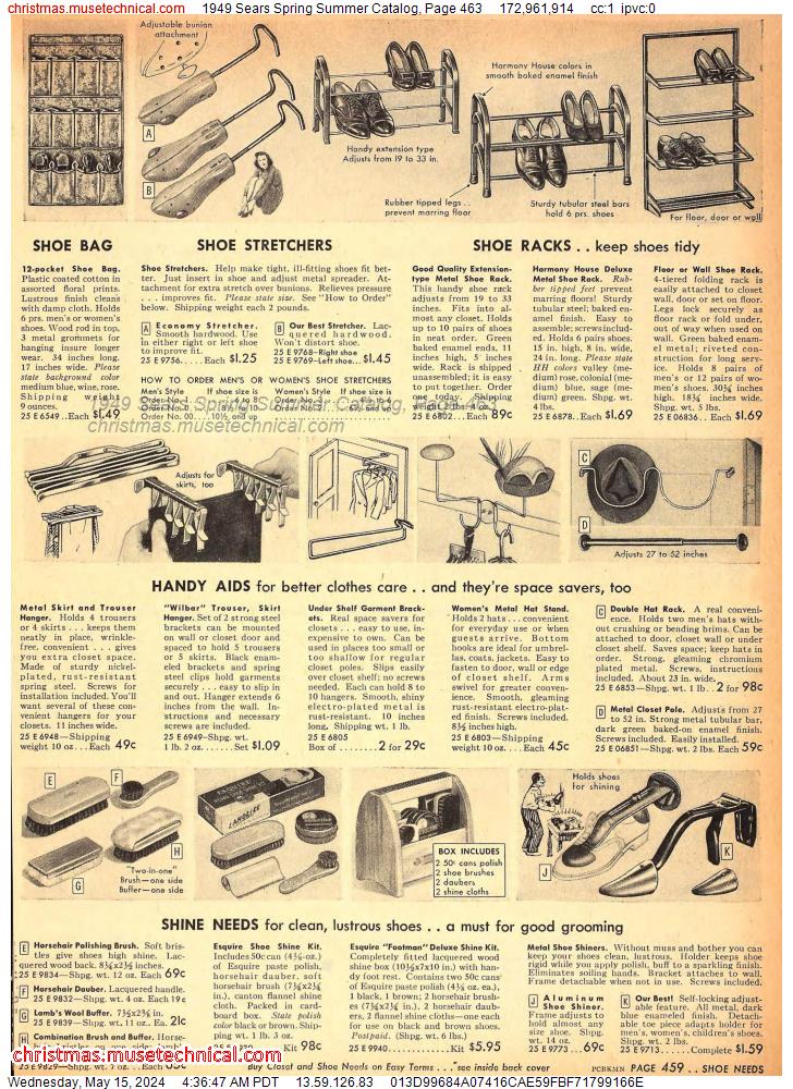 1949 Sears Spring Summer Catalog, Page 463