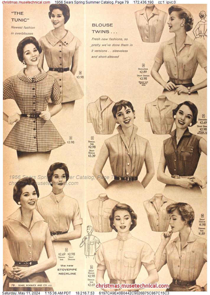 1956 Sears Spring Summer Catalog, Page 79