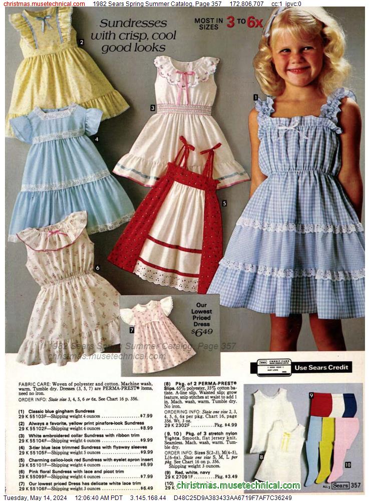1982 Sears Spring Summer Catalog, Page 357