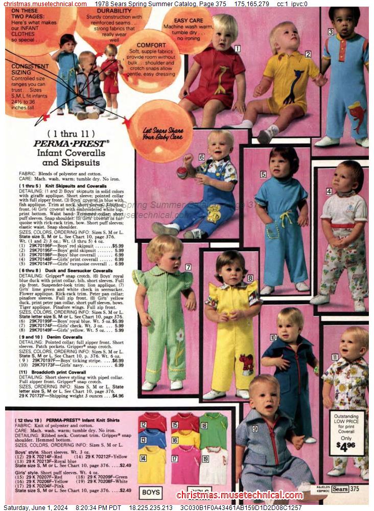 1978 Sears Spring Summer Catalog, Page 375