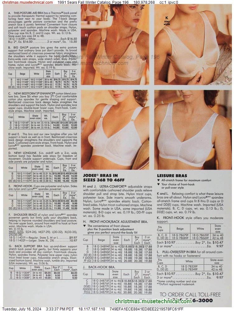 1991 Sears Fall Winter Catalog, Page 196