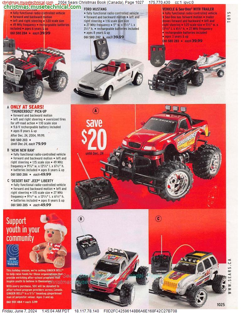 2004 Sears Christmas Book (Canada), Page 1027