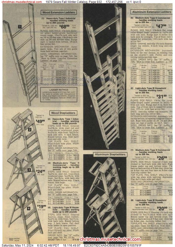 1979 Sears Fall Winter Catalog, Page 932