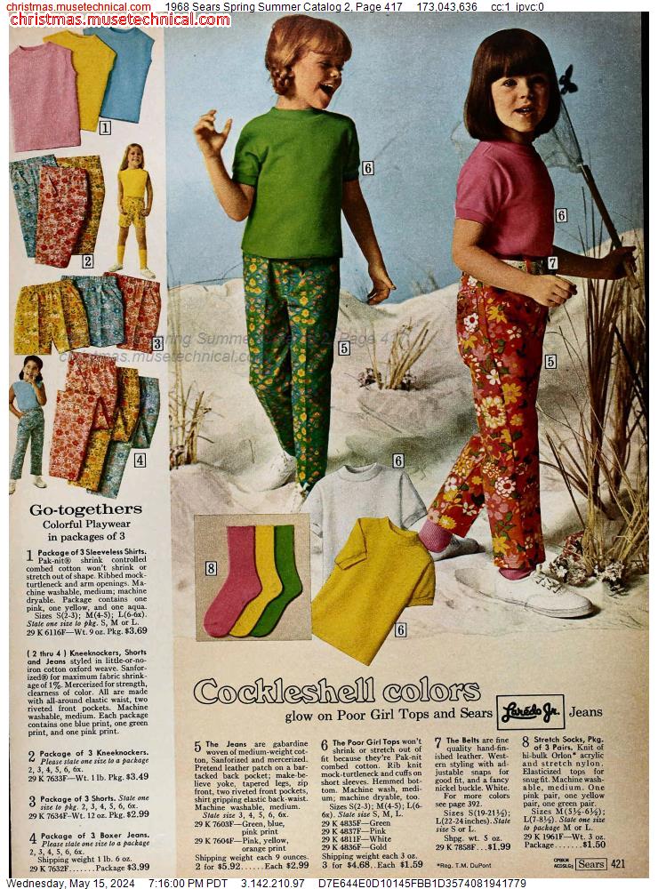 1968 Sears Spring Summer Catalog 2, Page 417