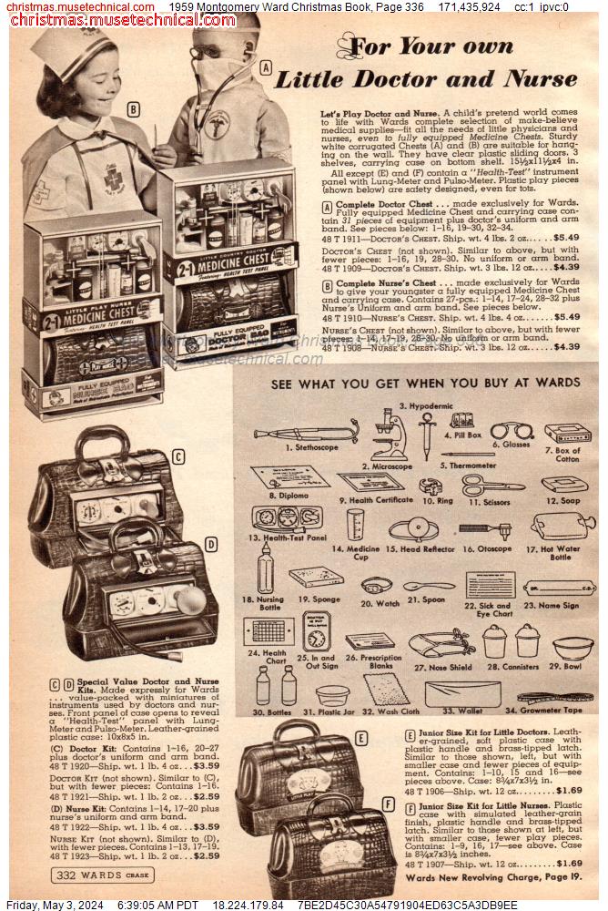 1959 Montgomery Ward Christmas Book, Page 336