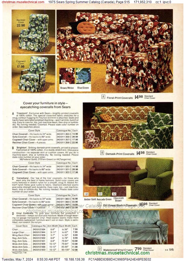 1975 Sears Spring Summer Catalog (Canada), Page 515