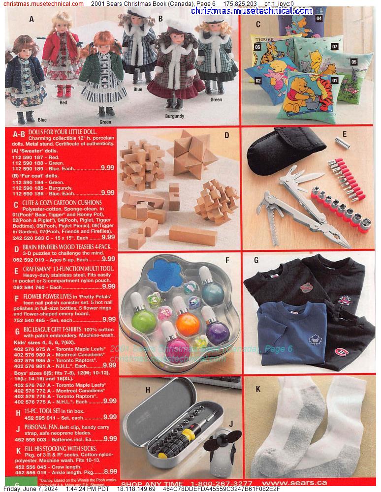 2001 Sears Christmas Book (Canada), Page 6