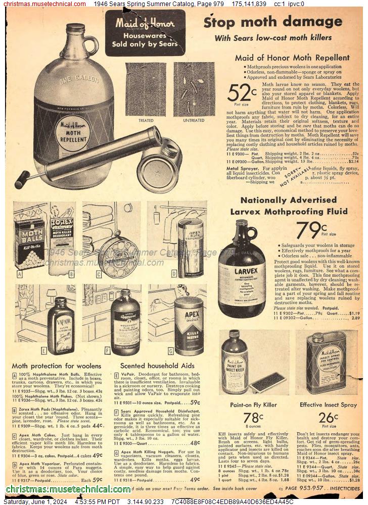 1946 Sears Spring Summer Catalog, Page 979