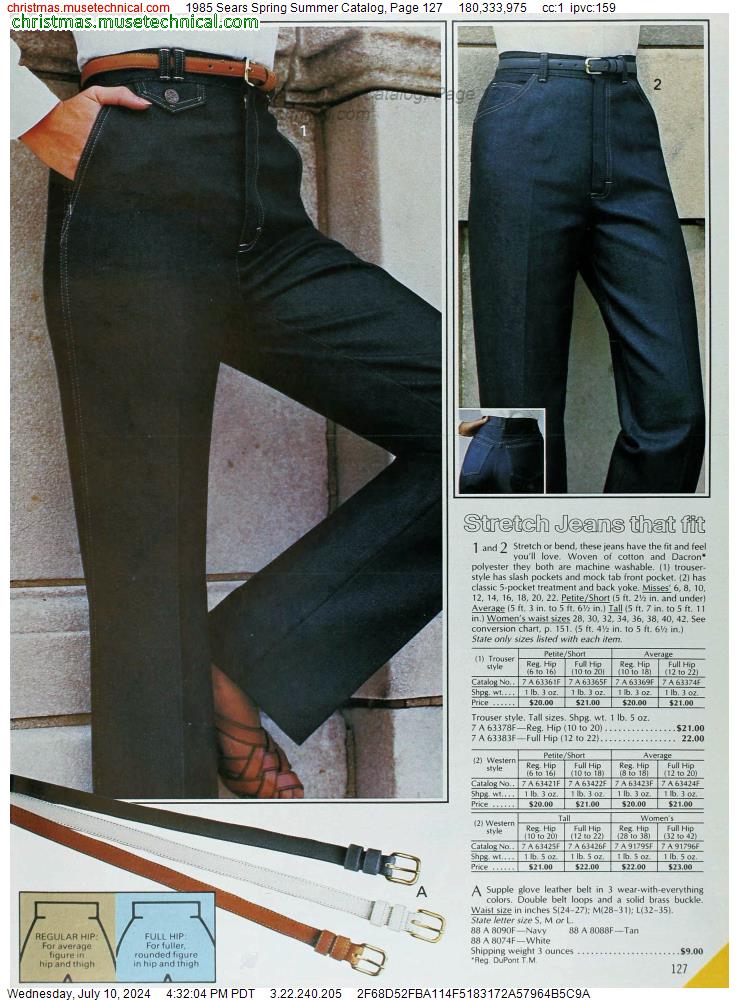 1985 Sears Spring Summer Catalog, Page 127