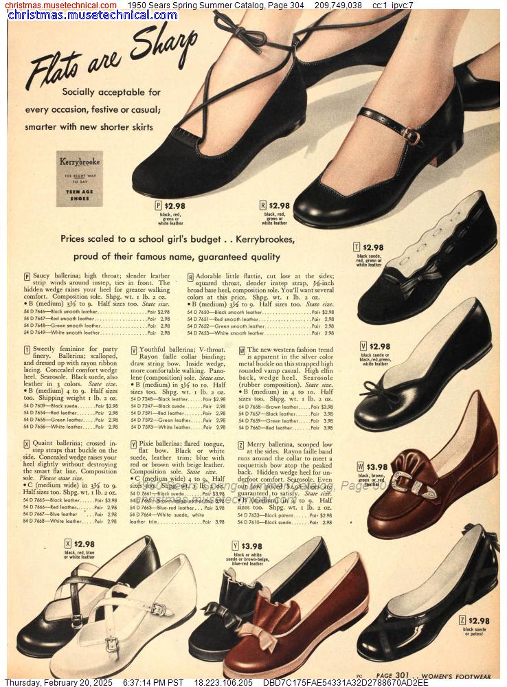 1950 Sears Spring Summer Catalog, Page 304