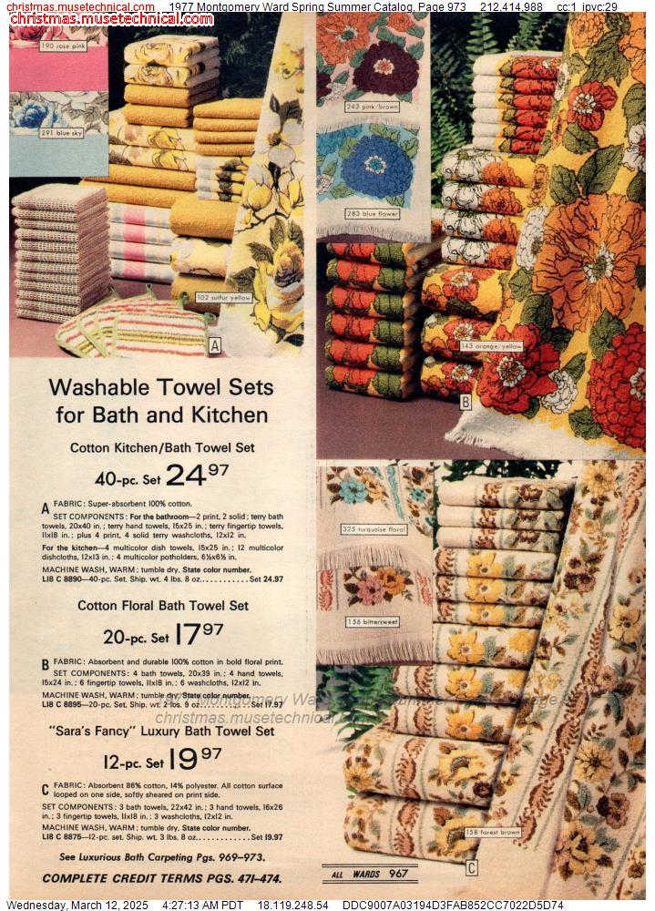 1977 Montgomery Ward Spring Summer Catalog, Page 973