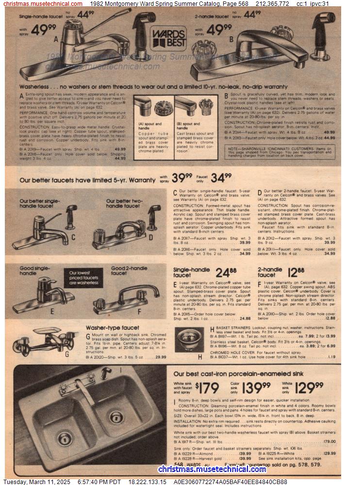 1982 Montgomery Ward Spring Summer Catalog, Page 568