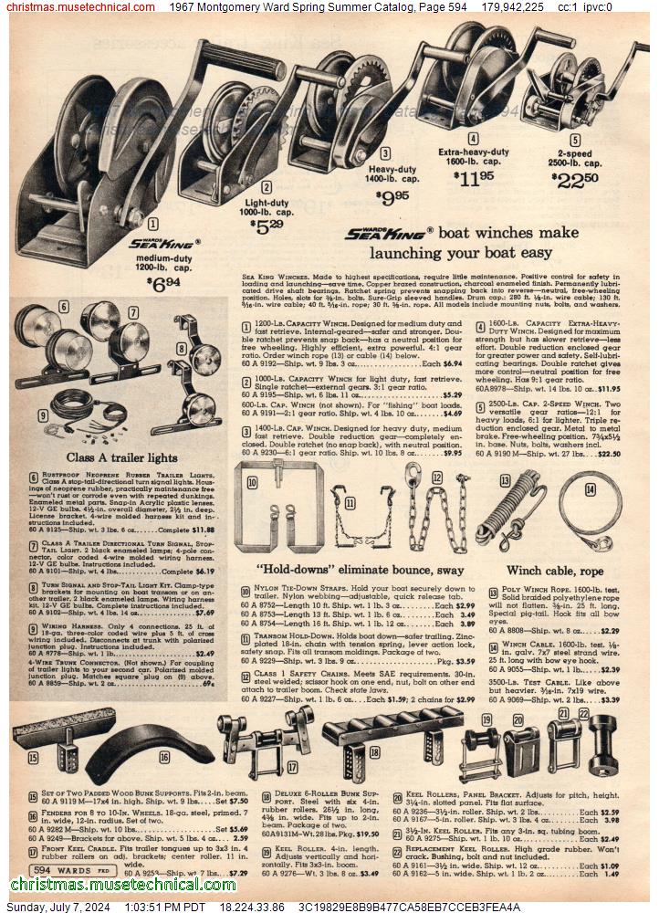 1967 Montgomery Ward Spring Summer Catalog, Page 594