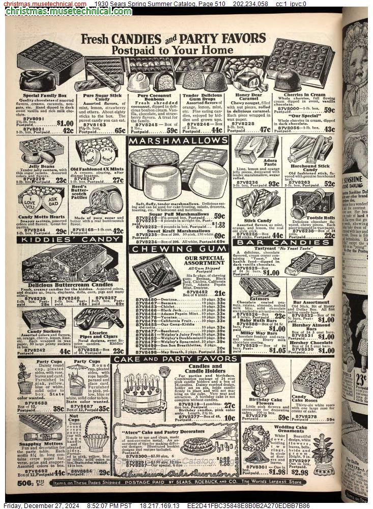 1930 Sears Spring Summer Catalog, Page 510