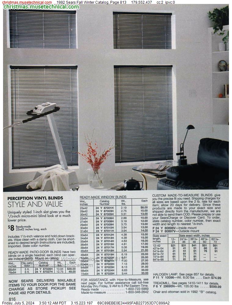 1992 Sears Fall Winter Catalog, Page 813