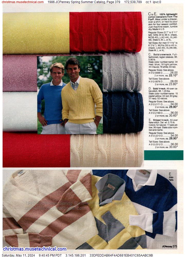 1986 JCPenney Spring Summer Catalog, Page 379