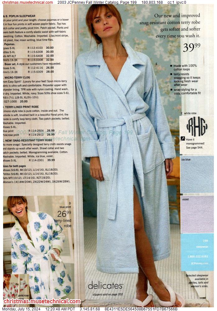 2003 JCPenney Fall Winter Catalog, Page 199