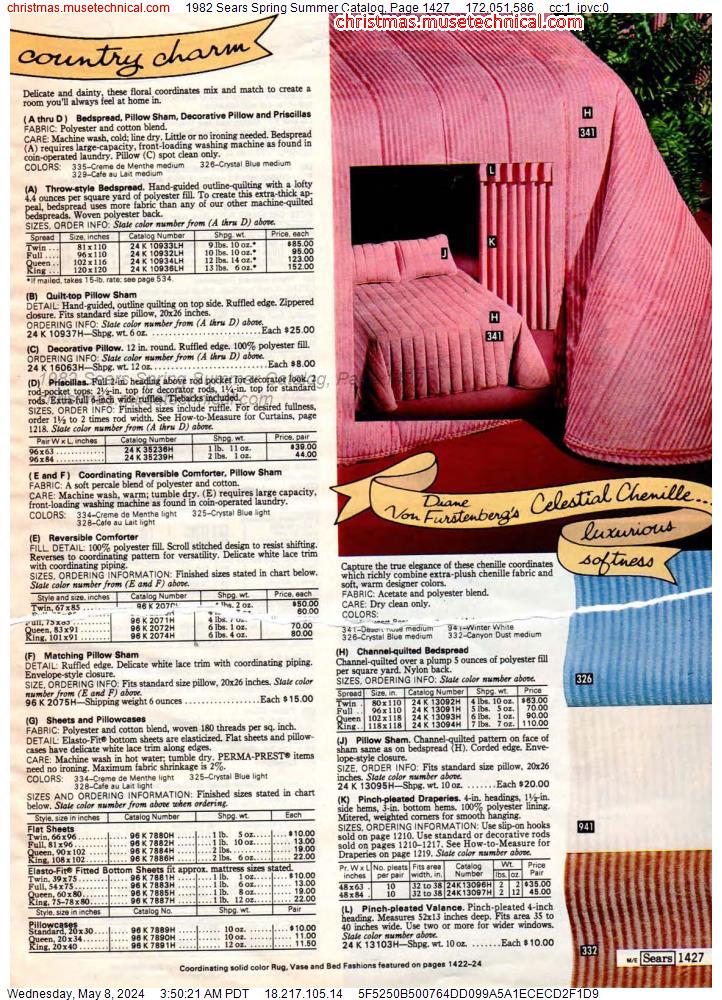 1982 Sears Spring Summer Catalog, Page 1427