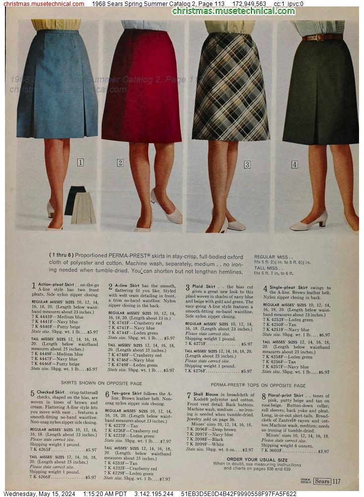 1968 Sears Spring Summer Catalog 2, Page 113