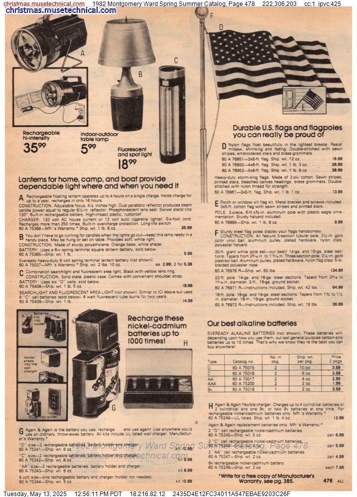 1982 Montgomery Ward Spring Summer Catalog, Page 478