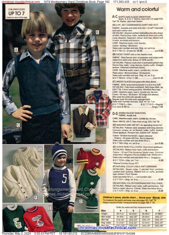 1979 Montgomery Ward Christmas Book, Page 182