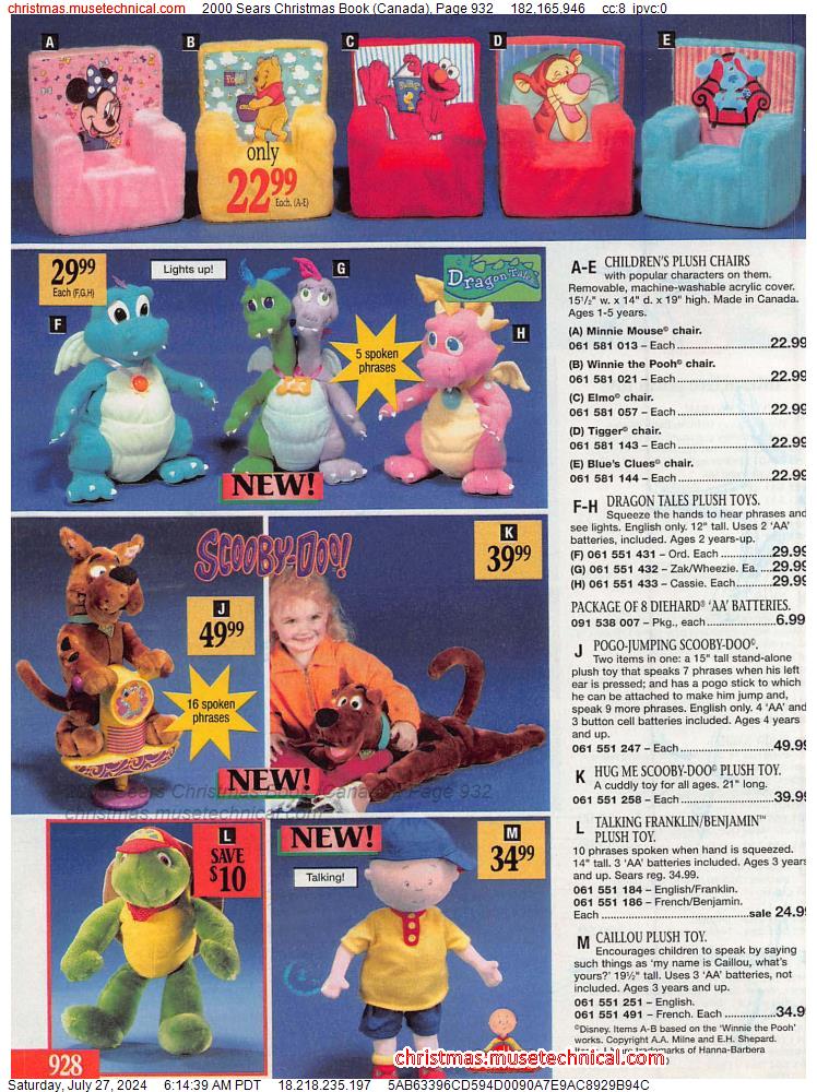 2000 Sears Christmas Book (Canada), Page 932