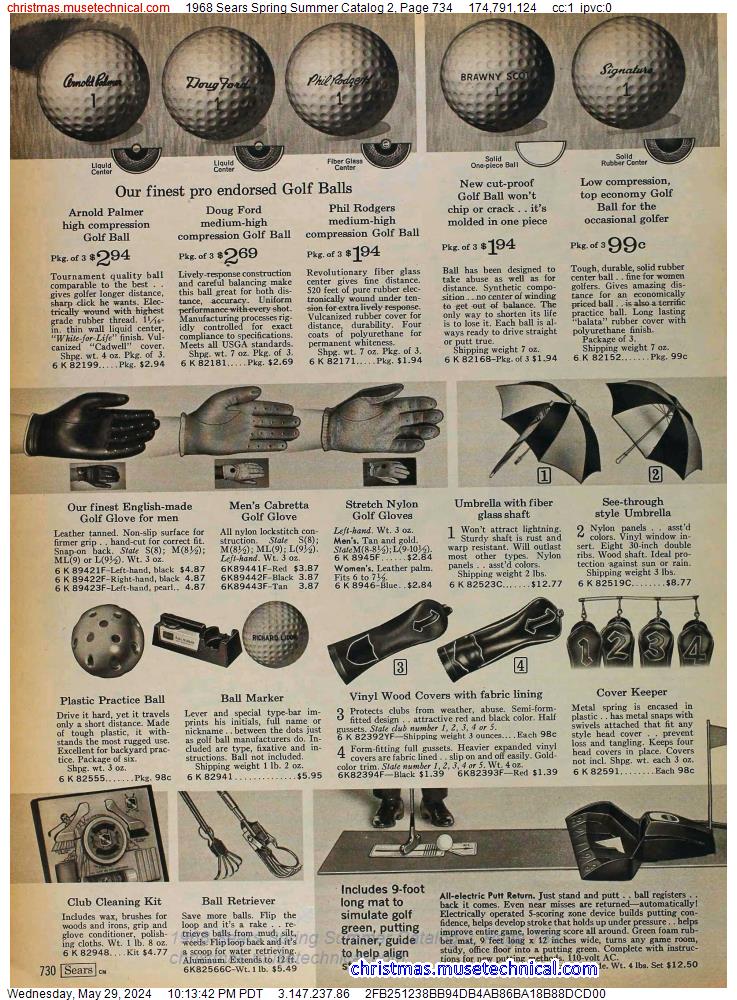 1968 Sears Spring Summer Catalog 2, Page 734