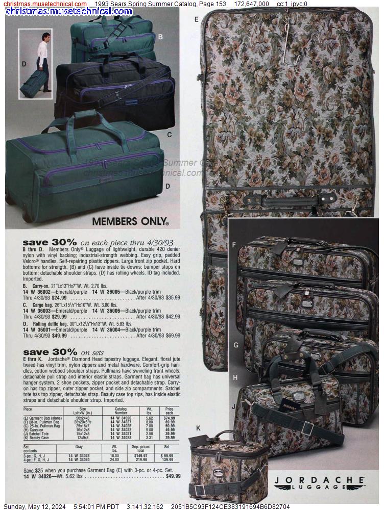 1993 Sears Spring Summer Catalog, Page 153