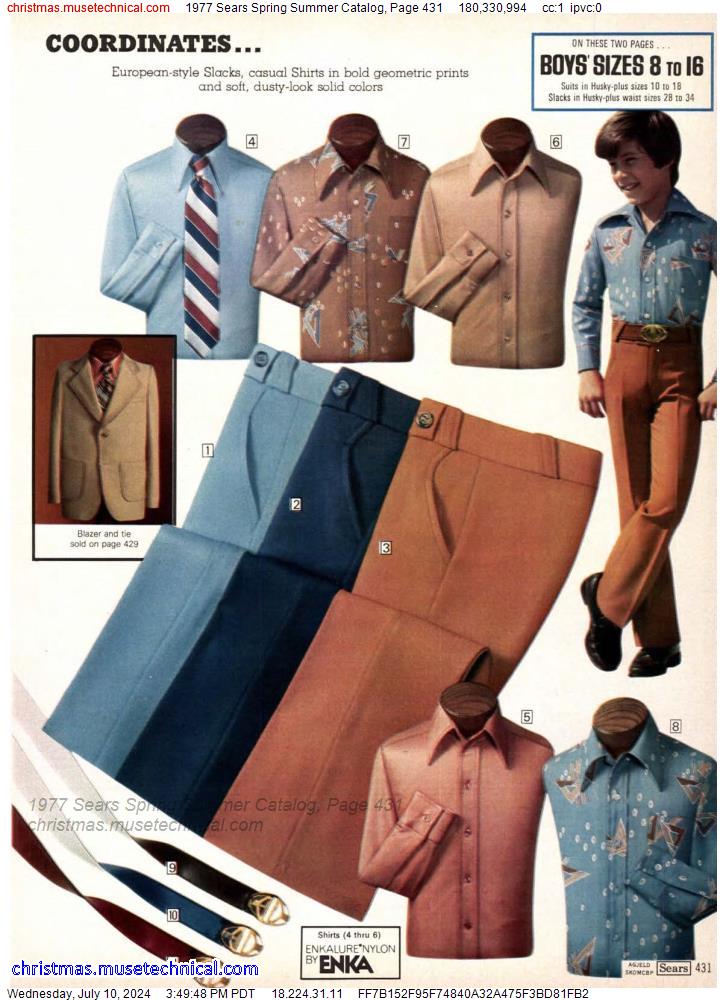 1977 Sears Spring Summer Catalog, Page 431