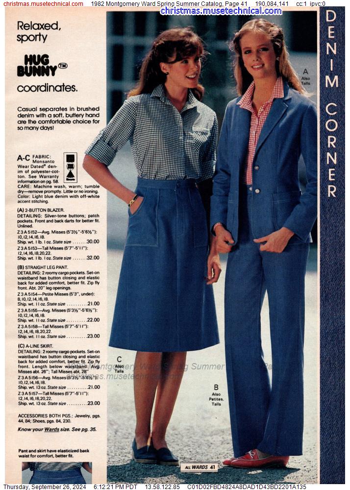 1982 Montgomery Ward Spring Summer Catalog, Page 41