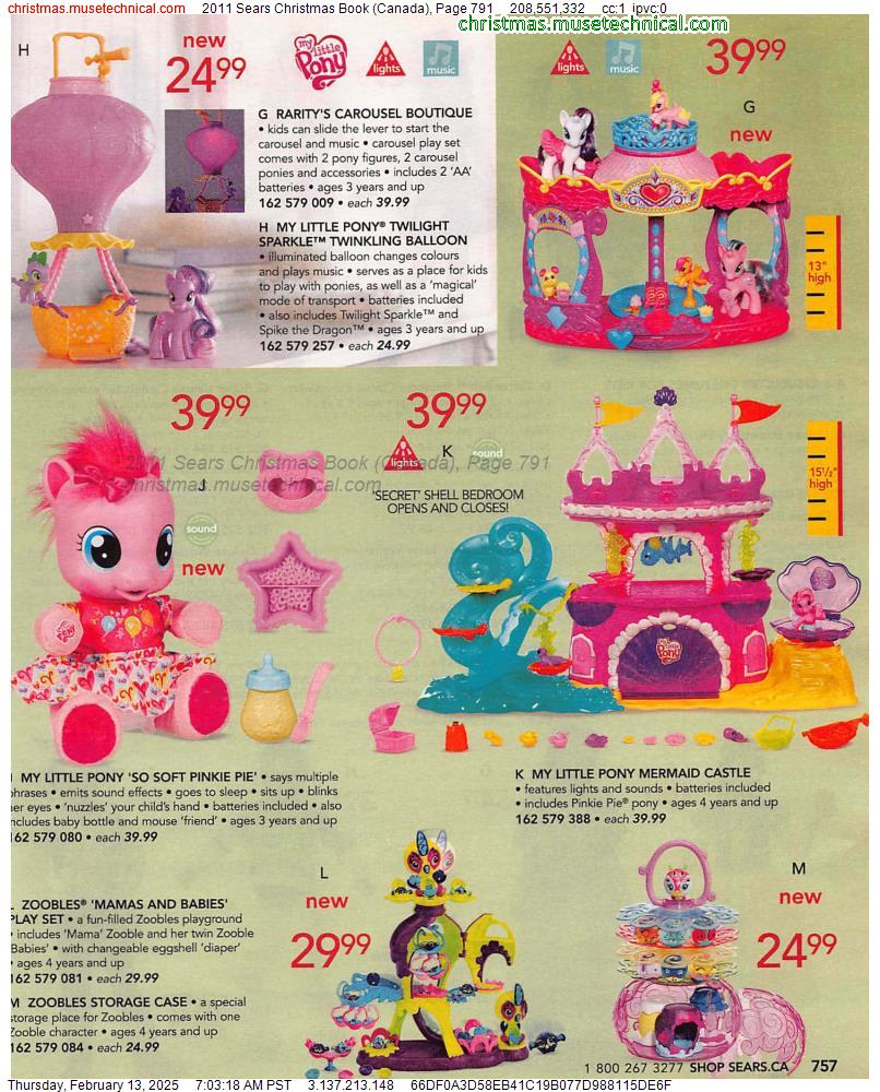 2011 Sears Christmas Book (Canada), Page 791