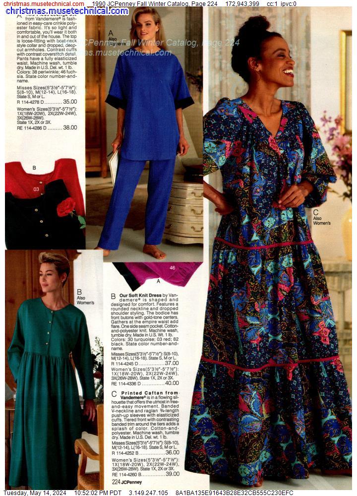 1990 JCPenney Fall Winter Catalog, Page 224