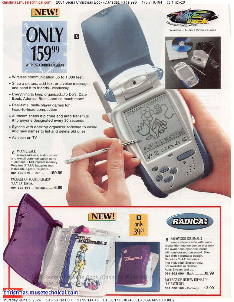 2001 Sears Christmas Book (Canada), Page 996