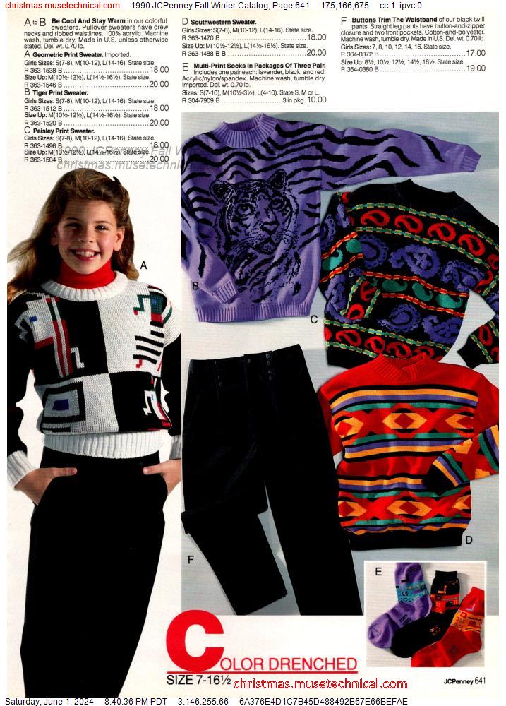 1990 JCPenney Fall Winter Catalog, Page 641