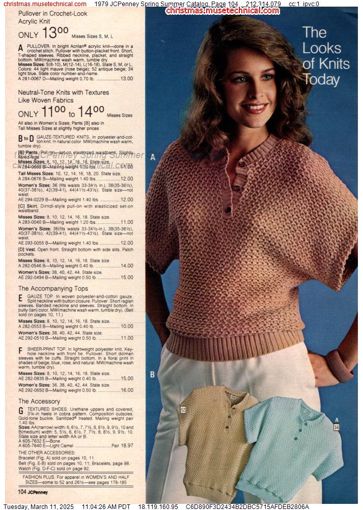 1979 JCPenney Spring Summer Catalog, Page 104