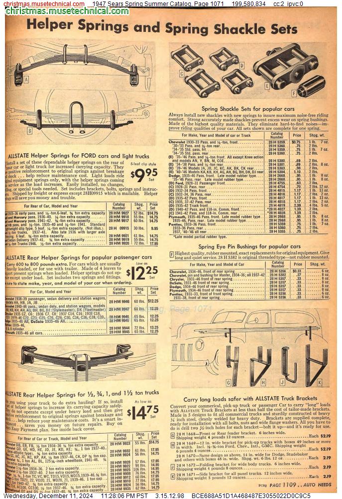 1947 Sears Spring Summer Catalog, Page 1071