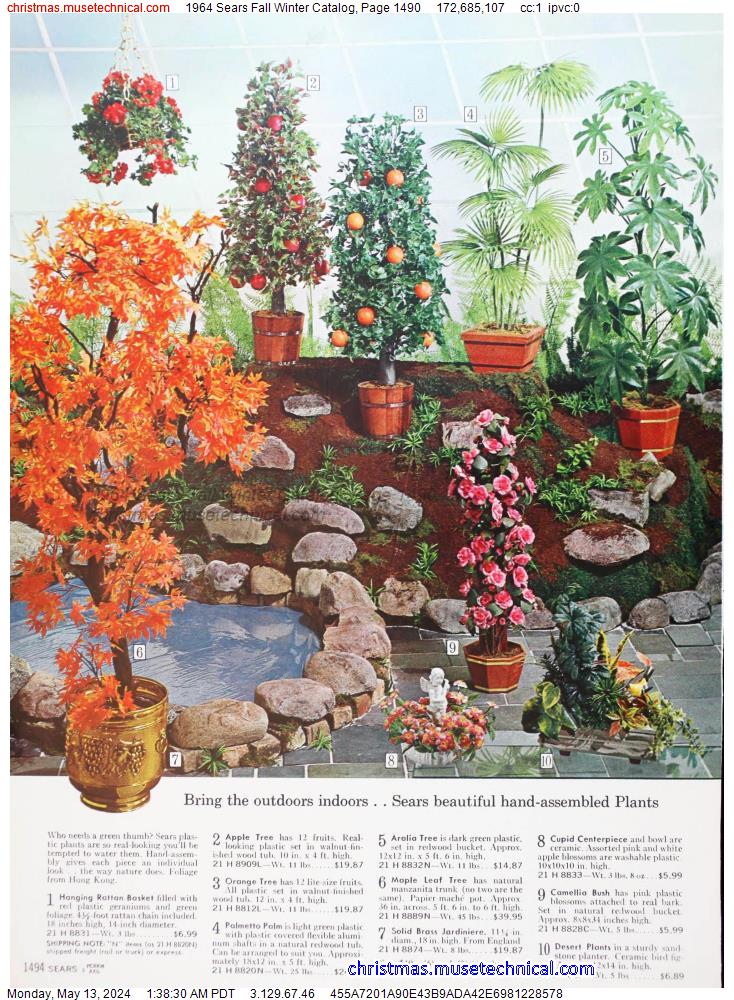 1964 Sears Fall Winter Catalog, Page 1490