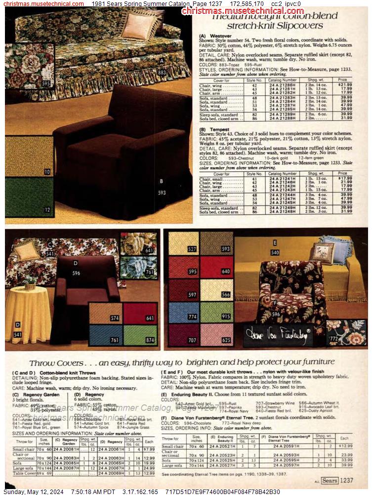 1981 Sears Spring Summer Catalog, Page 1237