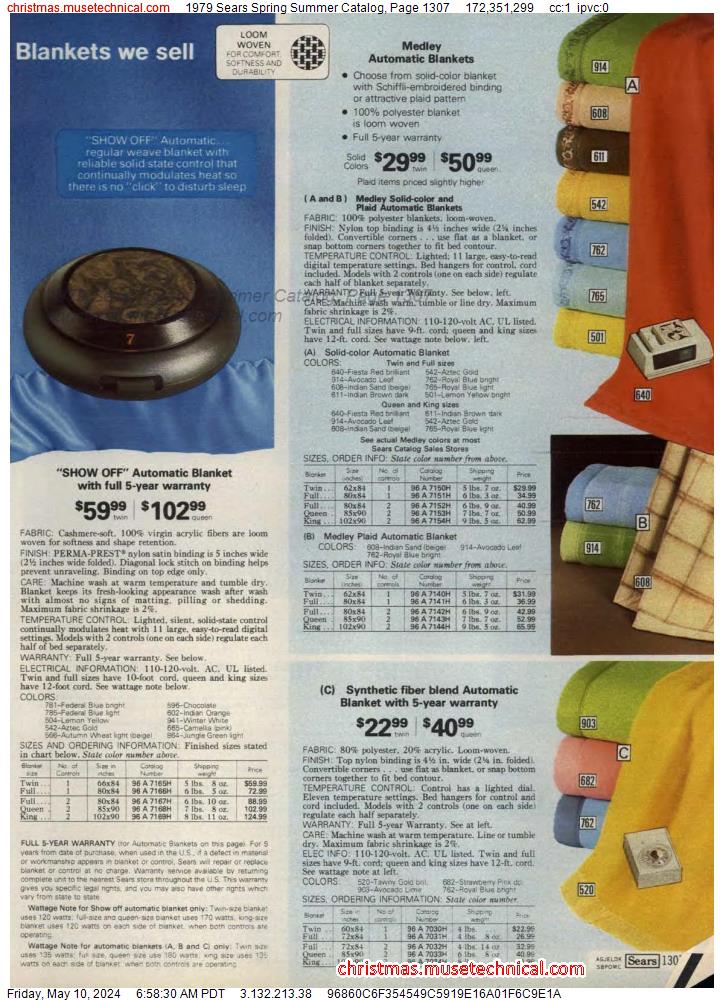 1979 Sears Spring Summer Catalog, Page 1307