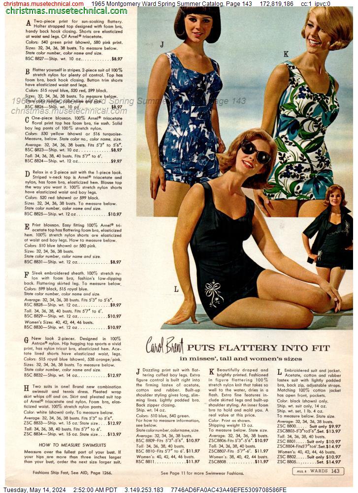 1965 Montgomery Ward Spring Summer Catalog, Page 143