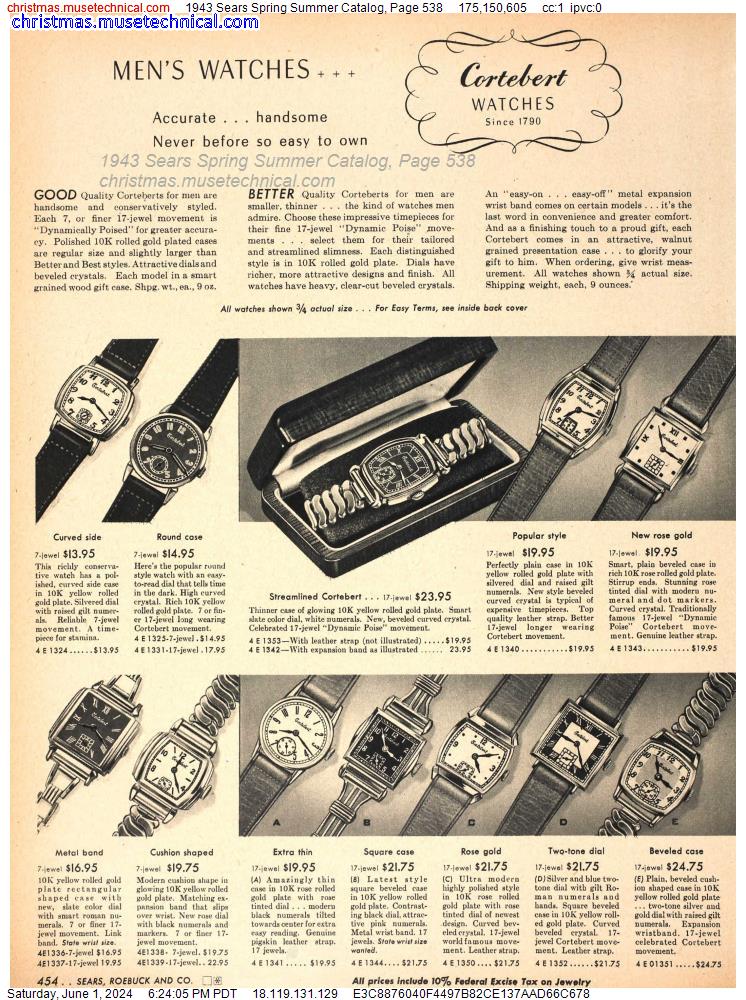 1943 Sears Spring Summer Catalog, Page 538